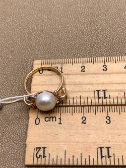 *Кольцо р.16 Белый Жемчуг д.9-9,5 цв Красное арт. 1.0245.0.b-780 Вес 3,04 г - фото 345975 *Кольцо р.16 Белый Жемчуг д.9-9,5 цв Красное арт. 1.0245.0.b-780 Вес 3,04 г - фото 345975