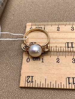 *Кольцо р.16 Белый Жемчуг д.9-9,5 цв Красное арт. 1.0245.0.b-818 Вес 3,13 г - фото 345986 *Кольцо р.16 Белый Жемчуг д.9-9,5 цв Красное арт. 1.0245.0.b-818 Вес 3,13 г - фото 345986