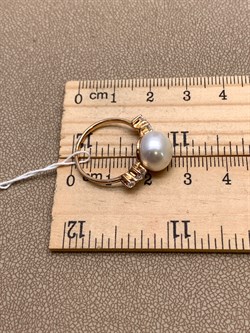 *Кольцо р.17 д.10-10,5 Белый Жемчуг цв Красное арт. 1.0046.0.b-648 Вес 3,09 г - фото 346015 *Кольцо р.17 д.10-10,5 Белый Жемчуг цв Красное арт. 1.0046.0.b-648 Вес 3,09 г - фото 346015