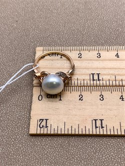 *Кольцо р.17,5 д.10,5-11 Белый Жемчуг цв Красное арт. 1.0441.0.b-508 Вес 4,3 г - фото 346072 *Кольцо р.17,5 д.10,5-11 Белый Жемчуг цв Красное арт. 1.0441.0.b-508 Вес 4,3 г - фото 346072