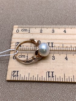 *Кольцо р.17,5 д.10,5-11 Белый Жемчуг цв Красное арт. 1.0441.0.b-508 Вес 4,3 г - фото 346073 *Кольцо р.17,5 д.10,5-11 Белый Жемчуг цв Красное арт. 1.0441.0.b-508 Вес 4,3 г - фото 346073