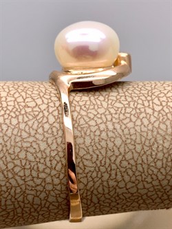 *Кольцо р.19 д.9-9,5 Белый Жемчуг цв Красное арт. 1.0326.9.b-614 Вес 2,75 г - фото 346085 *Кольцо р.19 д.9-9,5 Белый Жемчуг цв Красное арт. 1.0326.9.b-614 Вес 2,75 г - фото 346085