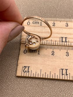 *Кольцо р.19 д.9-9,5 Белый Жемчуг цв Красное арт. 1.0326.9.b-614 Вес 2,75 г - фото 346088 *Кольцо р.19 д.9-9,5 Белый Жемчуг цв Красное арт. 1.0326.9.b-614 Вес 2,75 г - фото 346088