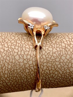 *Кольцо р.17 д.8,5-9 Белый Жемчуг цв Красное арт. 1.0240.0.b-936 Вес 2,89 г - фото 346105 *Кольцо р.17 д.8,5-9 Белый Жемчуг цв Красное арт. 1.0240.0.b-936 Вес 2,89 г - фото 346105