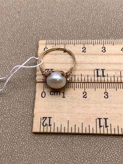 *Кольцо р.17 д.8,5-9 Белый Жемчуг цв Красное арт. 1.0240.0.b-936 Вес 2,89 г - фото 346109 *Кольцо р.17 д.8,5-9 Белый Жемчуг цв Красное арт. 1.0240.0.b-936 Вес 2,89 г - фото 346109