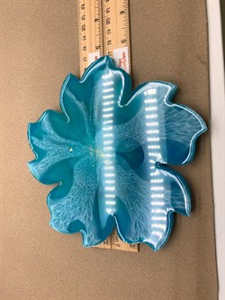 Поднос цветок р.17*17 см Лазурный арт 062517 вес 179,56 гр - фото 346126