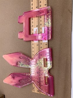 Подставка для телефона Зайчик р.16*10,5*5 см Неоновый розовый арт 065417 вес 75,96 гр - фото 346178