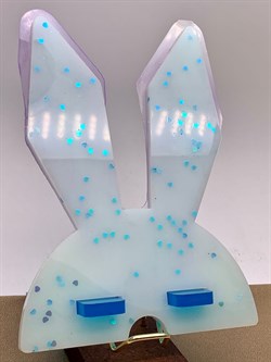 Подставка для телефона Зайчик р.16*10,5*5 см Лазурный арт 071216 вес 121,56 гр - фото 346181