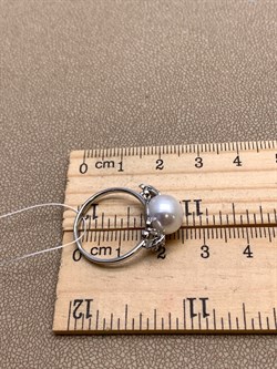 *Кольцо р.17,5 Белый Жемчуг д.9-9,5 цв Белое арт. 1.0246.0.b-735 Вес 3,35 г - фото 346223 *Кольцо р.17,5 Белый Жемчуг д.9-9,5 цв Белое арт. 1.0246.0.b-735 Вес 3,35 г - фото 346223