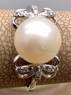 *Кольцо р.17 Белый Жемчуг д.9-9,5 цв Белое арт. 1.0246.0.b-757 Вес 3,23 г - фото 346264 *Кольцо р.17 Белый Жемчуг д.9-9,5 цв Белое арт. 1.0246.0.b-757 Вес 3,23 г - фото 346264