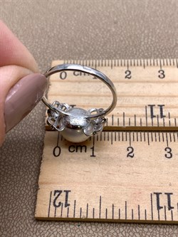 *Кольцо р.17 Белый Жемчуг д.9-9,5 цв Белое арт. 1.0246.0.b-757 Вес 3,23 г - фото 346268 *Кольцо р.17 Белый Жемчуг д.9-9,5 цв Белое арт. 1.0246.0.b-757 Вес 3,23 г - фото 346268