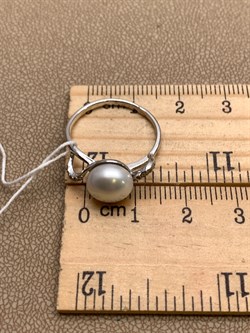 *Кольцо р.17 Белый Жемчуг д.9-9,5 цв Белое арт. 1.0248.0.b-523 Вес 2,71 г - фото 346289 *Кольцо р.17 Белый Жемчуг д.9-9,5 цв Белое арт. 1.0248.0.b-523 Вес 2,71 г - фото 346289