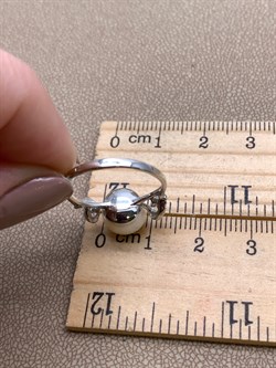 *Кольцо р.17 Белый Жемчуг д.9-9,5 цв Белое арт. 1.0243.0.b-509 Вес 2,97 г - фото 346298 *Кольцо р.17 Белый Жемчуг д.9-9,5 цв Белое арт. 1.0243.0.b-509 Вес 2,97 г - фото 346298