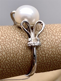 *Кольцо р.17 Белый Жемчуг д.8,5-9,5 цв Белое арт. 1.0247.0.b-143 Вес 3,04 г - фото 346315