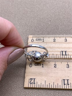 *Кольцо р.17 Белый Жемчуг д.8,5-9,5 цв Белое арт. 1.0247.0.b-143 Вес 3,04 г - фото 346318