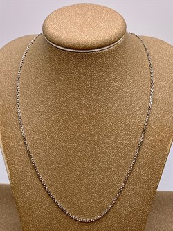 *Цепь р.40 цв Белое арт. ЦЯ150СА4гР-А588-248 (Вес 3,54 г) - фото 346335