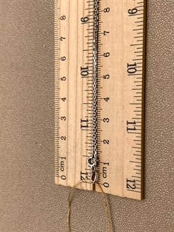 *Цепь р.40 цв Белое арт. ЦЯ150СА4гР-А588-248 (Вес 3,54 г) - фото 346337