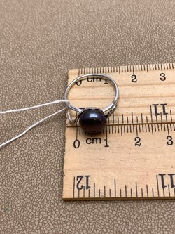 *Кольцо р.16,5 Черный Жемчуг д.9-9,5 цв Белое арт. 1.0248.9.b-598 Вес 2,21 г - фото 346410