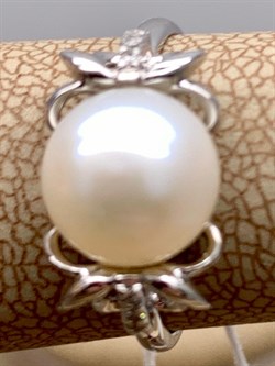 *Кольцо р.16,5 Белый Жемчуг д.9-9,5 цв Белое арт. 1.0241.0.b-412 Вес 2,93 г - фото 346415 *Кольцо р.16,5 Белый Жемчуг д.9-9,5 цв Белое арт. 1.0241.0.b-412 Вес 2,93 г - фото 346415