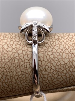 *Кольцо р.16,5 Белый Жемчуг д.9-9,5 цв Белое арт. 1.0241.0.b-412 Вес 2,93 г - фото 346416 *Кольцо р.16,5 Белый Жемчуг д.9-9,5 цв Белое арт. 1.0241.0.b-412 Вес 2,93 г - фото 346416