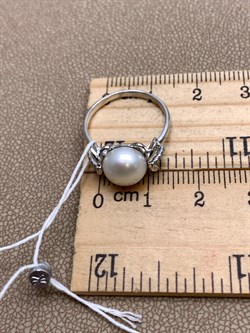 *Кольцо р.16,5 Белый Жемчуг д.9-9,5 цв Белое арт. 1.0241.0.b-412 Вес 2,93 г - фото 346420 *Кольцо р.16,5 Белый Жемчуг д.9-9,5 цв Белое арт. 1.0241.0.b-412 Вес 2,93 г - фото 346420