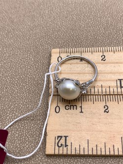 *Кольцо р.16 Белый Жемчуг д.8,5-9 цв Белое арт 1.0240.0.b-056 Вес 2,8 г - фото 346430 *Кольцо р.16 Белый Жемчуг д.8,5-9 цв Белое арт 1.0240.0.b-056 Вес 2,8 г - фото 346430