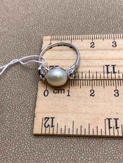 *Кольцо р.16,5 Белый Жемчуг д.9-9,5 цв Белое арт. 1.0243.0.b-266 Вес 2,87 г - фото 346440 *Кольцо р.16,5 Белый Жемчуг д.9-9,5 цв Белое арт. 1.0243.0.b-266 Вес 2,87 г - фото 346440