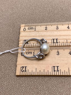 *Кольцо р.16,5 Белый Жемчуг д.9-9,5 цв Белое арт. 1.0243.0.b-266 Вес 2,87 г - фото 346441 *Кольцо р.16,5 Белый Жемчуг д.9-9,5 цв Белое арт. 1.0243.0.b-266 Вес 2,87 г - фото 346441