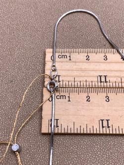 *Цепь р.55 цв Белое арт. ЦП150УКА1ПгР-А588-485 (Вес 9,06 г) - фото 346547