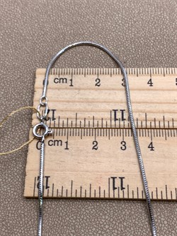 *Цепь р.45 цв Белое арт. ЦП150УКА1ПгР-А588-483 (Вес 7,38 г) - фото 346552