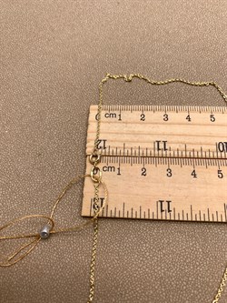 *Цепь "Якорь" 40 см. цв Лимонное арт. ЦЯ135Б-А53-837 (Вес 2,02 г) - фото 346580