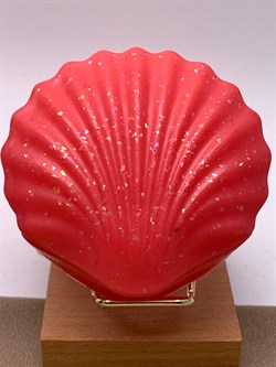 Шкатулка ракушка Кораллово-Розовый арт 054825 вес 133,01 гр Украшение для интерьера Ручная работа - фото 346721