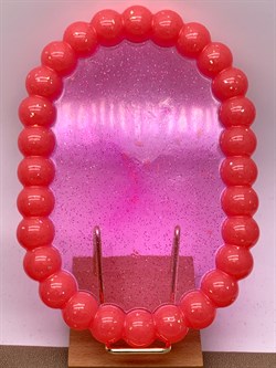 Поднос Кораллово-Розовый арт 055625 вес 154,27 гр Украшение для интерьера Ручная работа - фото 346738