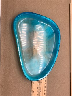 Поднос арт 065825 Лазурный вес 117,95 гр Украшение для интерьера Ручная работа - фото 346757