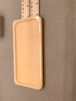 Поднос арт 071725 Бежевый вес 76,32 гр 8*17,5 см Украшение для интерьера Ручная работа - фото 346810