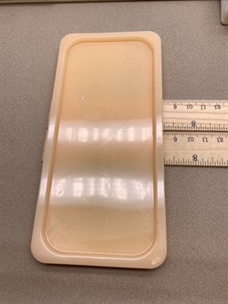 Поднос арт 071725 Бежевый вес 76,32 гр 8*17,5 см Украшение для интерьера Ручная работа - фото 346811