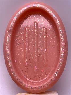 Мыльница арт 071925 вес 131,59 гр 10*14,5*2,5 см Пудровый розовый Украшение для интерьера Ручная работа - фото 346813 Мыльница арт 071925 вес 131,59 гр 10*14,5*2,5 см Пудровый розовый Украшение для интерьера Ручная работа - фото 346813