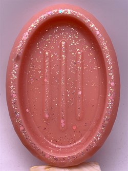 Мыльница арт 071925 вес 131,59 гр 10*14,5*2,5 см Пудровый розовый Украшение для интерьера Ручная работа - фото 346814 Мыльница арт 071925 вес 131,59 гр 10*14,5*2,5 см Пудровый розовый Украшение для интерьера Ручная работа - фото 346814