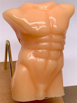 Торс мужской арт 072625 Бежевый вес 131,46 гр Украшение для интерьера Ручная работа - фото 346837