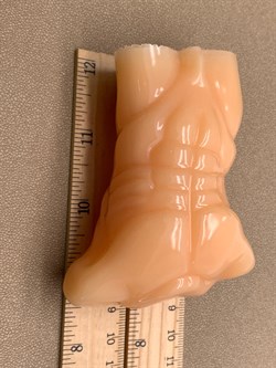 Торс мужской арт 072625 Бежевый вес 131,46 гр Украшение для интерьера Ручная работа - фото 346840