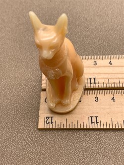 Кошка арт 072825 Бежевый вес 18,74 гр Украшение для интерьера Ручная работа - фото 346848