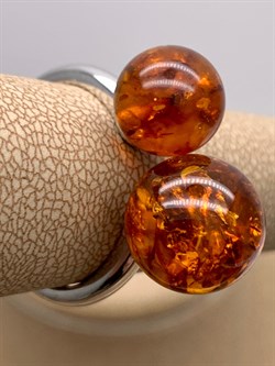 *Кольцо р.19 Шары Янтарь арт. 1340484318-1-580 Вес 3,33 г - фото 347025 *Кольцо р.19 Шары Янтарь арт. 1340484318-1-580 Вес 3,33 г - фото 347025