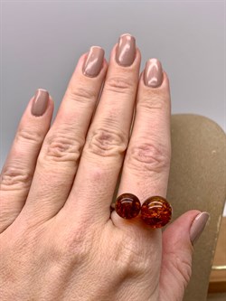 *Кольцо р.19 Шары Янтарь арт. 1340484318-1-580 Вес 3,33 г - фото 347028 *Кольцо р.19 Шары Янтарь арт. 1340484318-1-580 Вес 3,33 г - фото 347028