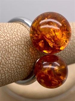 *Кольцо р.18 Шары Янтарь арт. 1340484318-1-573 Вес 3,25 г - фото 347044 *Кольцо р.18 Шары Янтарь арт. 1340484318-1-573 Вес 3,25 г - фото 347044