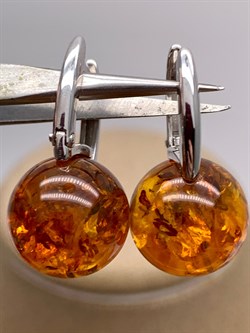 *Серьги Шары Янтарь арт. 2340484318-535 Вес 3,62 г - фото 347091 *Серьги Шары Янтарь арт. 2340484318-535 Вес 3,62 г - фото 347091