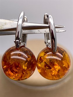 *Серьги Шары Янтарь арт. 2340484318-535 Вес 3,62 г - фото 347092 *Серьги Шары Янтарь арт. 2340484318-535 Вес 3,62 г - фото 347092