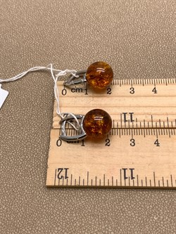 *Серьги Шары Янтарь арт. 2340484318-535 Вес 3,62 г - фото 347095 *Серьги Шары Янтарь арт. 2340484318-535 Вес 3,62 г - фото 347095