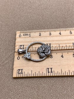 *Подвеска Белый Фианит арт. MP-P1030-1-X-W-W-X-W-316 вес 4,57 г - фото 347105 *Подвеска Белый Фианит арт. MP-P1030-1-X-W-W-X-W-316 вес 4,57 г - фото 347105