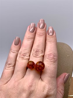 *Кольцо р.17 Шары Янтарь арт. 1340484318-1-542 Вес 3,08 г - фото 347108 *Кольцо р.17 Шары Янтарь арт. 1340484318-1-542 Вес 3,08 г - фото 347108