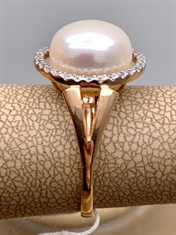 *Кольцо р.18,5 Белый Жемчуг д.11,5-12 цв Красное арт. 1.0830.4.b-089 Вес 5,12 г - фото 347112 *Кольцо р.18,5 Белый Жемчуг д.11,5-12 цв Красное арт. 1.0830.4.b-089 Вес 5,12 г - фото 347112